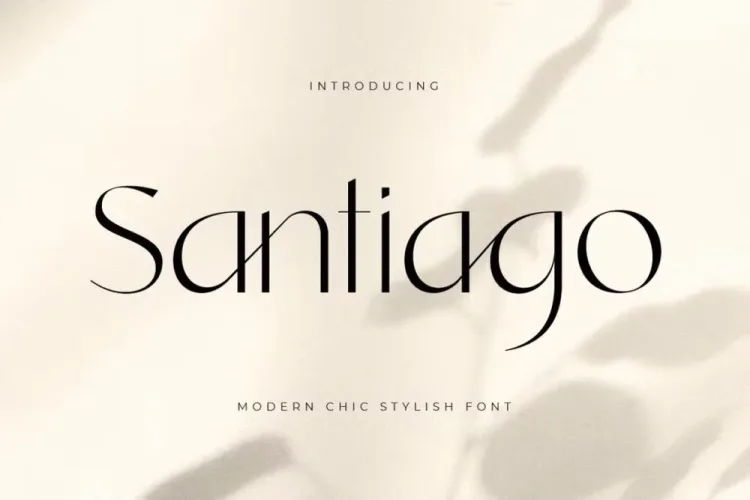 Santiago Font preview 7 – Sans Serif Fonts font sample