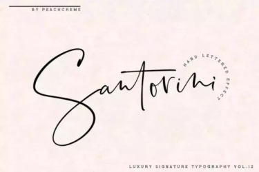 Santorini Font free download – Branding font preview