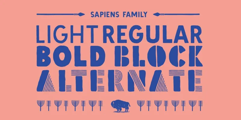 Sapiens Font Family preview 2 – Font Family font sample
