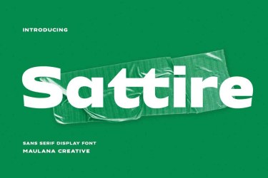 Sattire Expanded Sans Display Font free download – Bold font preview