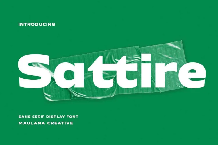 Sattire Expanded Sans Display Font preview 4 – Display Fonts font sample