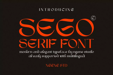 Sego Serif Font free download – Elegant font preview