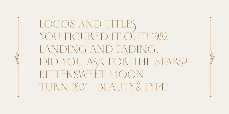 Selini Display Font preview 5 – Display Fonts font sample