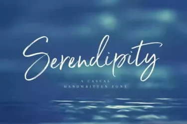 Serendipity Font free download – Script And Handwritten preview