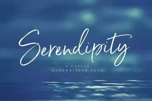 Serendipity Font preview 9 – Script And Handwritten font sample