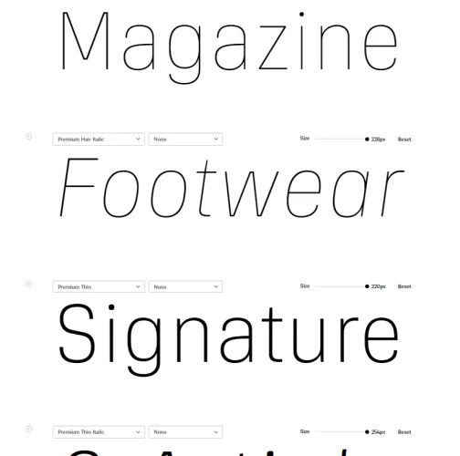 Serial Font Family preview 1 – Sans Serif Fonts font sample