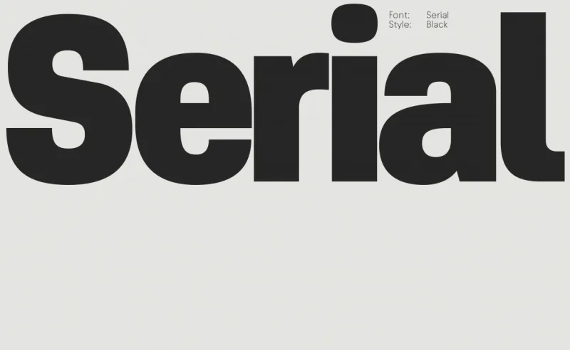 Serial Font Family preview 4 – Sans Serif Fonts font sample