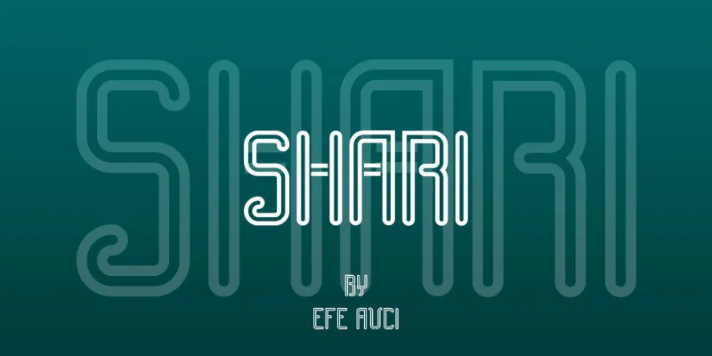 Shari Font Family preview 5 – Decorative Fonts font sample