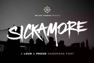 Sickamore Font free download – Display Fonts preview