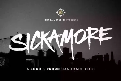 Sickamore Font preview 6 – Display Fonts font sample