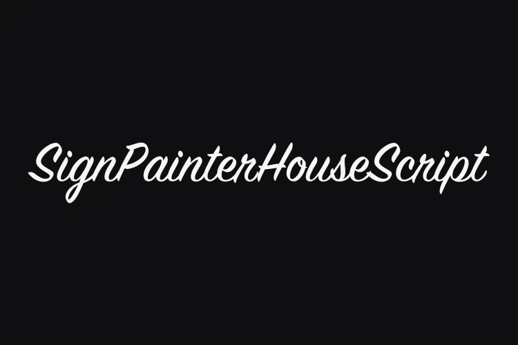 SignPainter Font preview 1 – Handwriting Fonts font sample