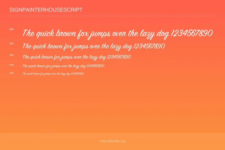 SignPainter Font preview 3 – Handwriting Fonts font sample