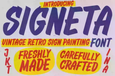 Signeta Font free download – Classic font preview