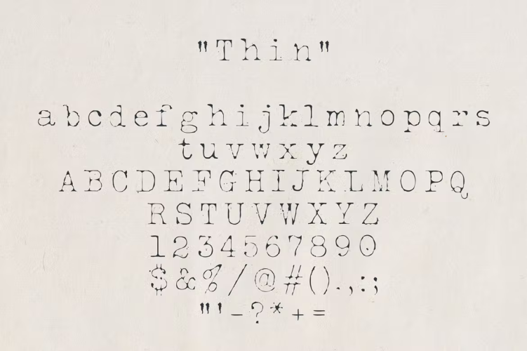 Silk Remington Font free download preview 4 – Serif Fonts font