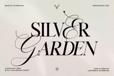 Silver Garden Font free download – Serif font preview