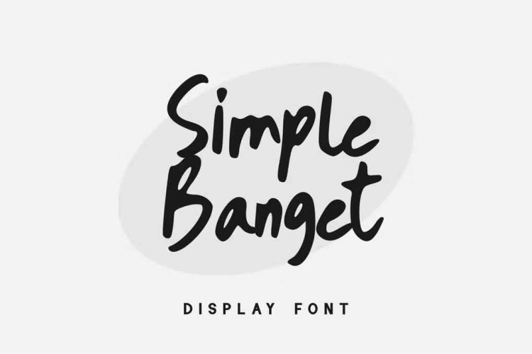 Simple Banget Font free download preview 4 – Decorative Fonts font