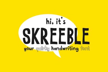 Skreeble Font free download – Sans Serif Fonts font preview