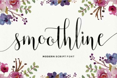 Smoothline Script Font free download – Smoothline Script Font font preview