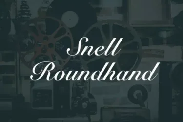Snell Roundhand Font free download – Script And Handwritten preview
