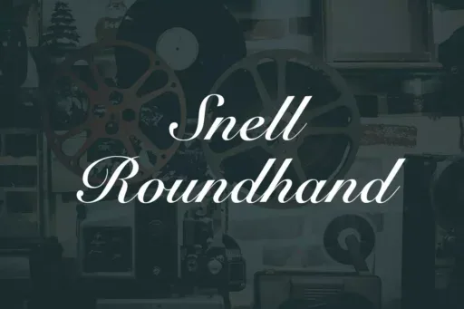 Snell Roundhand Font preview 2 – Script And Handwritten font sample