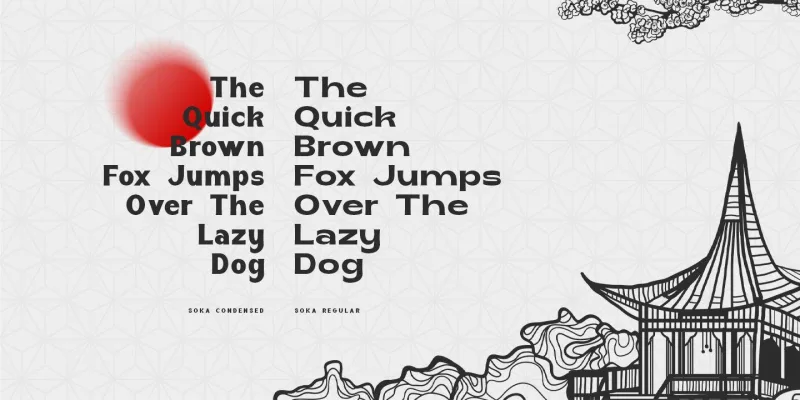 Soka Font preview 3 – Sans Serif Fonts font sample