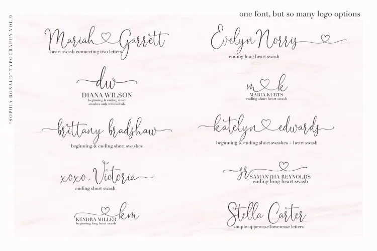 Sophia Ronald Font preview 4 – Script And Handwritten font sample