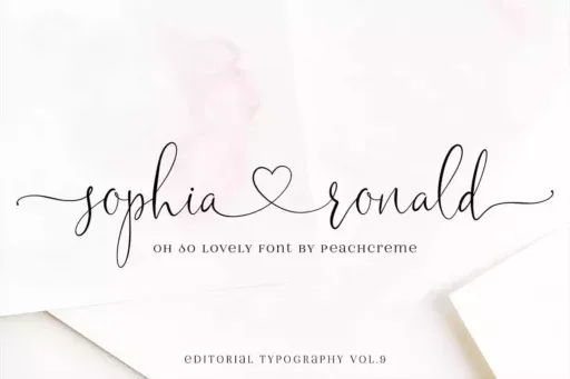 Sophia Ronald Font preview 7 – Script And Handwritten font sample
