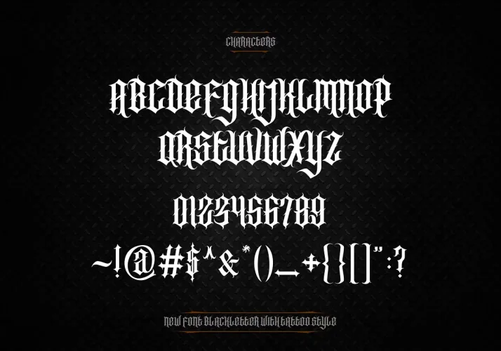 Southside Font preview 7 – Blackletter Font font sample