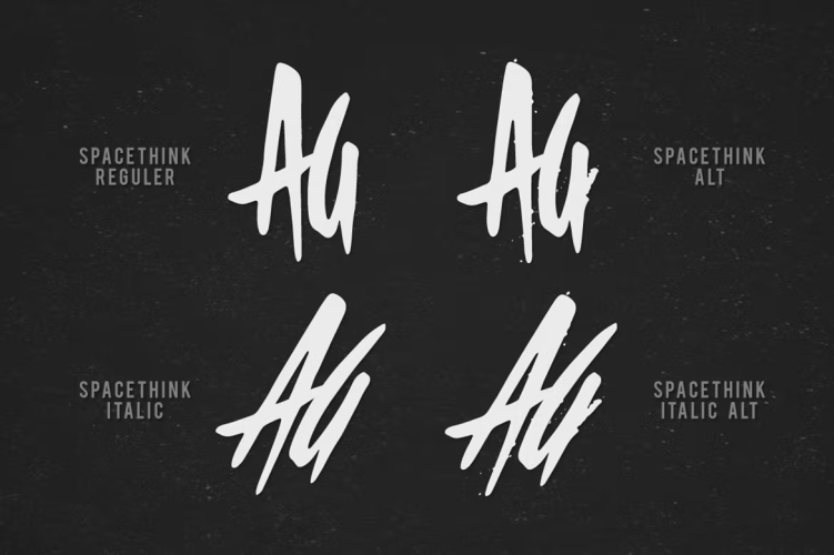 Spacethink Typeface Font free download preview 2 – Decorative Fonts font