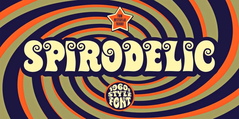 Spirodelic Font Family preview 1 – Display Fonts font sample