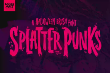 Splatterpunks Font free download – Bold font preview