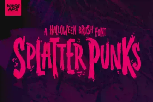 Splatterpunks Font preview 11 – Display Fonts font sample