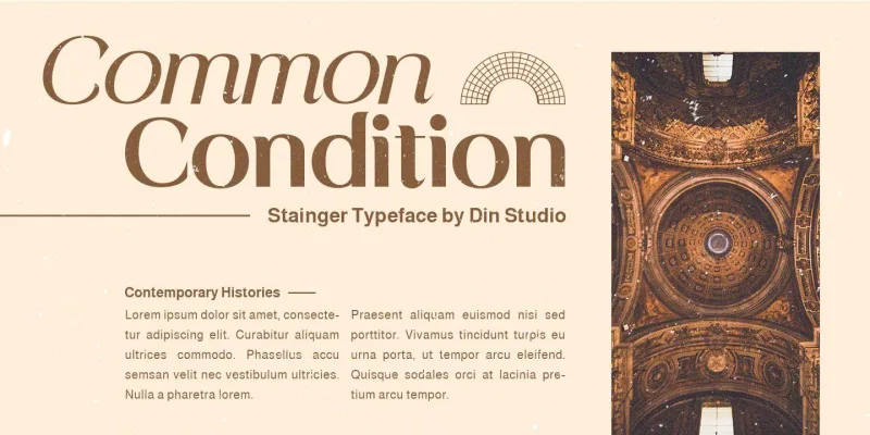 Stainger Font Family preview 1 – Serif Fonts font sample