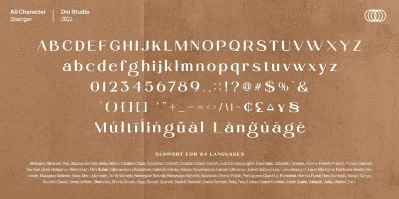 Stainger Font Family preview 6 – Serif Fonts font sample