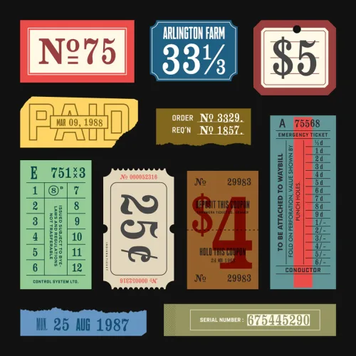 Stamp Numbering Font preview 3 – Display Fonts font sample