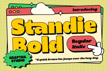 Standie Bold Font free download – Playful font preview