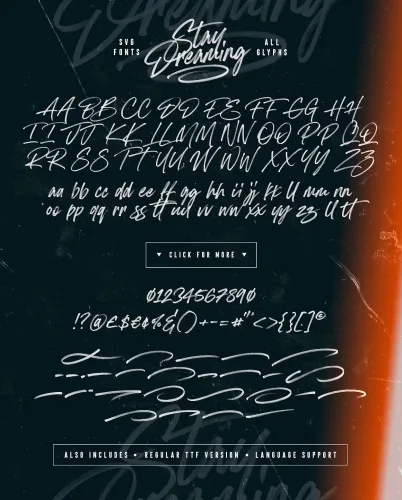 Stay Dreaming Font preview 6 – Script And Handwritten font sample