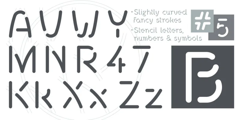 Stenzilla Font preview 3 – Display Fonts font sample