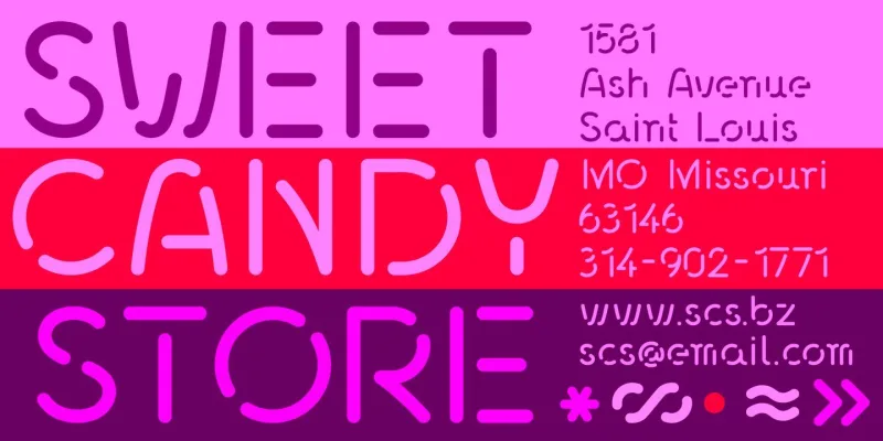 Stenzilla Font preview 7 – Display Fonts font sample