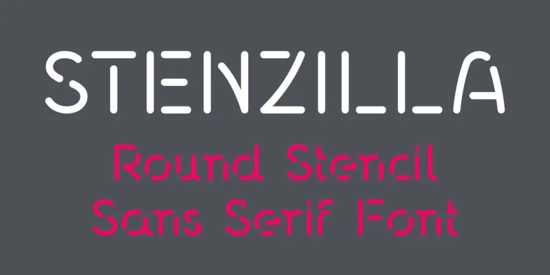 Stenzilla Font preview 9 – Display Fonts font sample