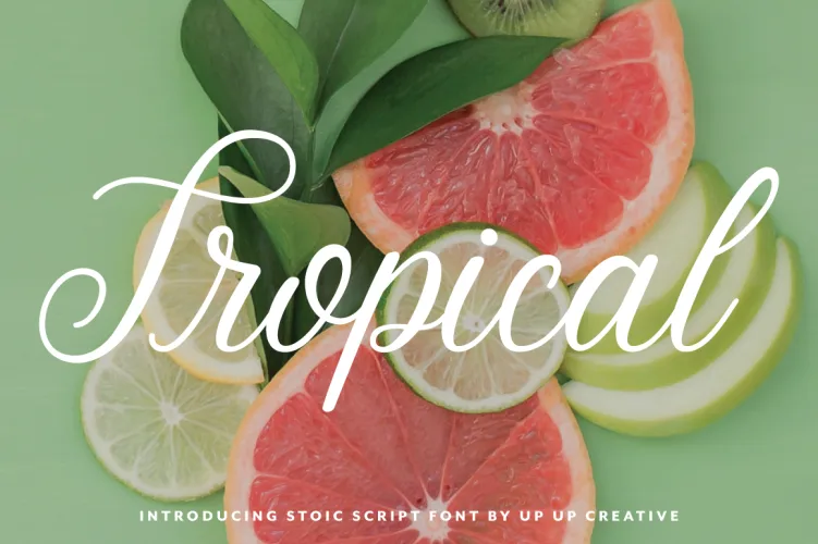 Stoic Font preview 4 – Script And Handwritten font sample