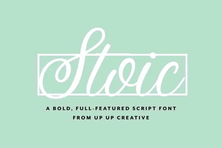Stoic Font preview 8 – Script And Handwritten font sample