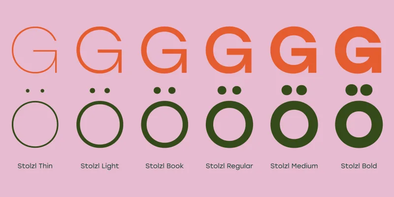 Stolzl Font preview 3 – Display Fonts font sample