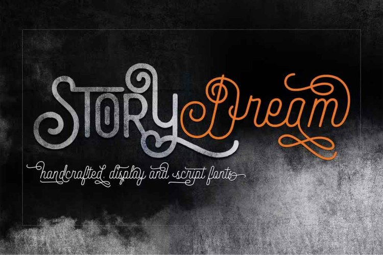 Story Dream Script Font free download preview 2 – Script And Handwritten font
