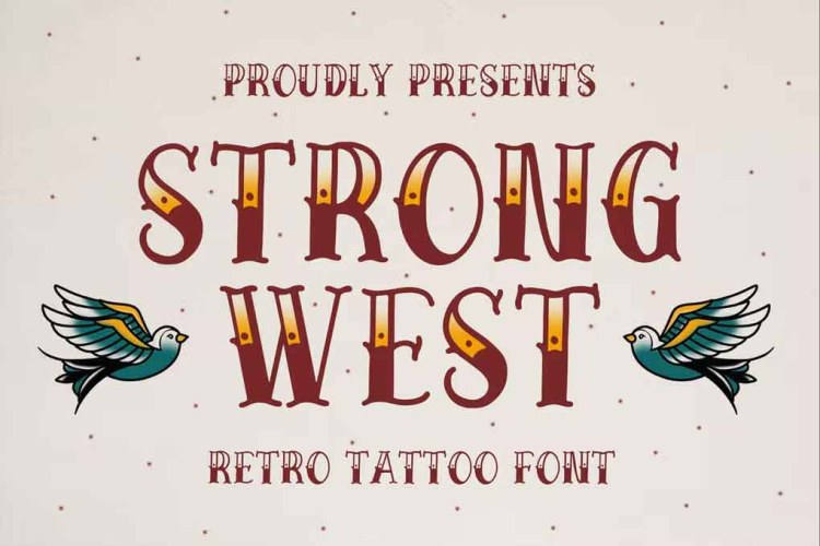 Strong West Font free download preview 3 – Serif Fonts font