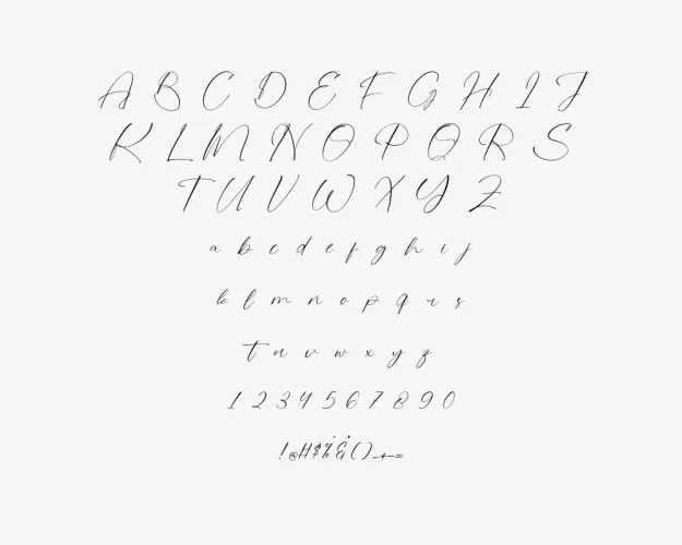 Stylish Aesthetic Font preview 1 – Script And Handwritten font sample