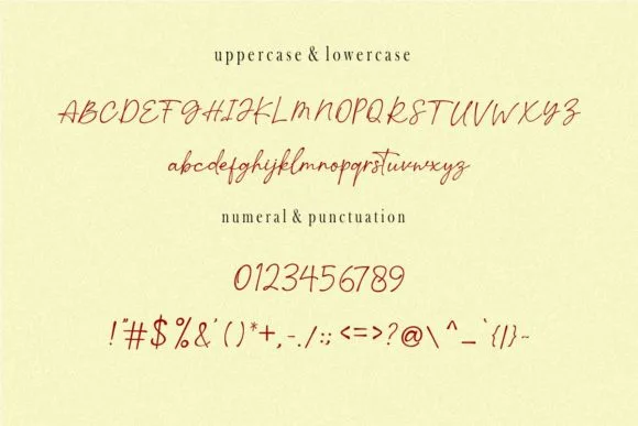 Sucillia Font preview 3 – Script And Handwritten font sample