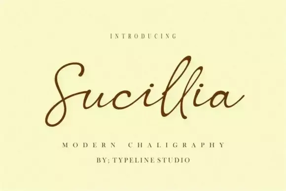 Sucillia Font preview 4 – Script And Handwritten font sample