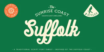 Suffolk Font Family free download – Font Family preview