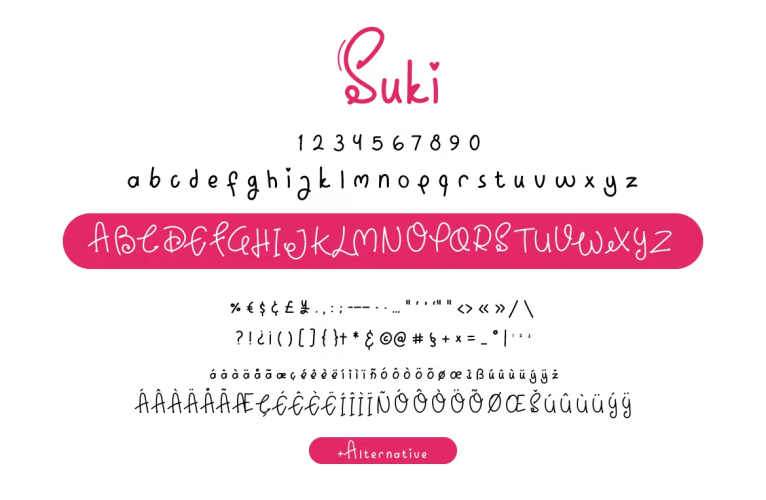 Suki Font free download preview 2 – Script And Handwritten font